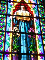  Vitraux de la co-fundadora de la congregacion: Marie Louise Elise Cestac- ( detalle) vitrales realizados en Art Deco- Siervas de Maria de Anglet - Llavallol - Buenos Aires.-